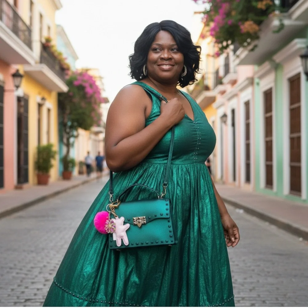 Steve Madden Pink Bear / Pom Pom Bling Bag Charm NWT - Picture 13 of 15